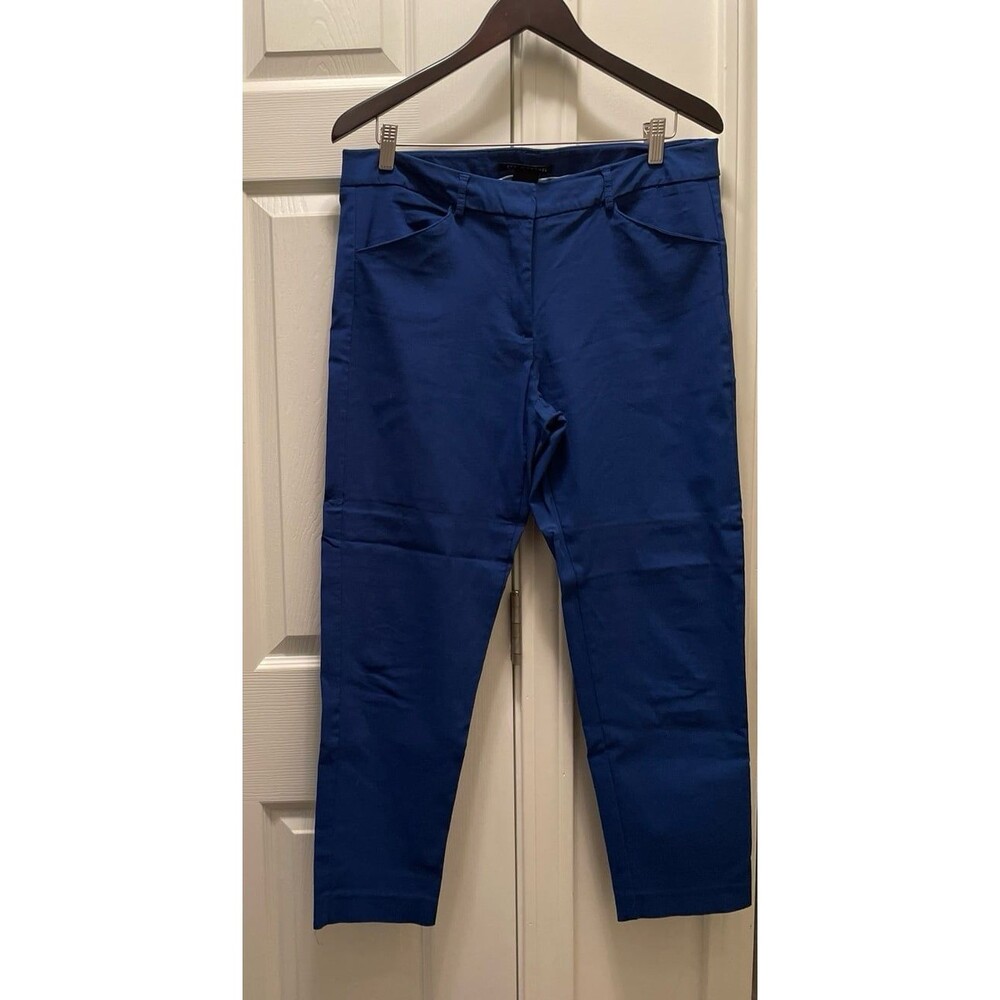 Zac & Rachel Royal Blue Dress Pants Stretchy Cropped Women's Size‎ 12